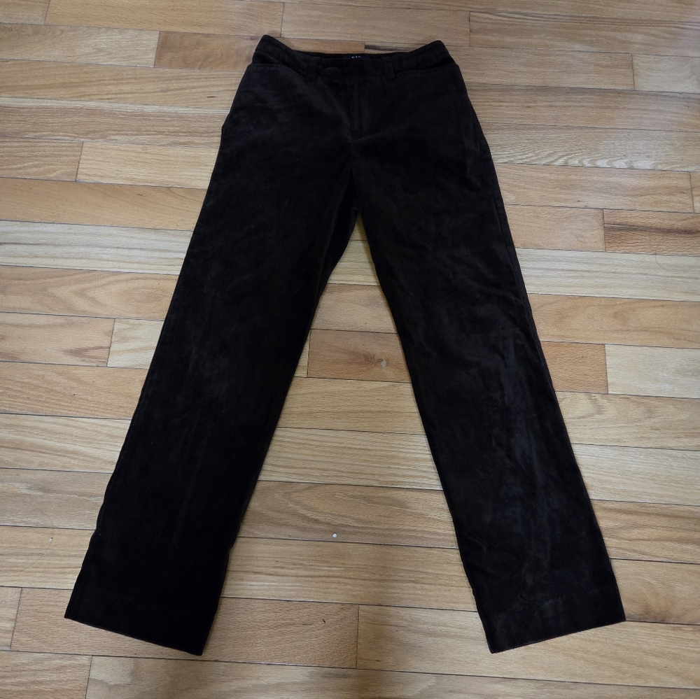 GAP Velvet Dark Brown Pants Size 1